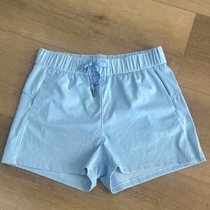 Willit Women Size Small Light Blue Shorts Nylon Spandex‎ ElasticWaist 2" Inseam